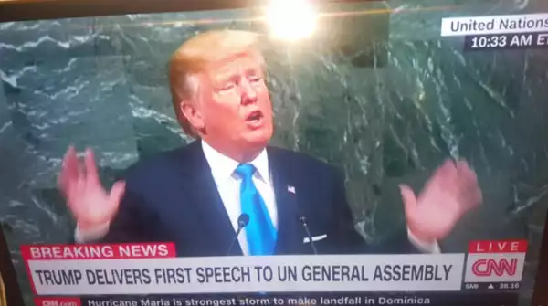 President Mugabe And His Entourage Caught Dozing Off As Donald Trump Addressed The UN General Assembly (Photos)